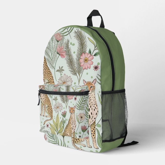 Anmut in der Wildnis Bedruckter Rucksack (Rückseitige Ecke Rechts)