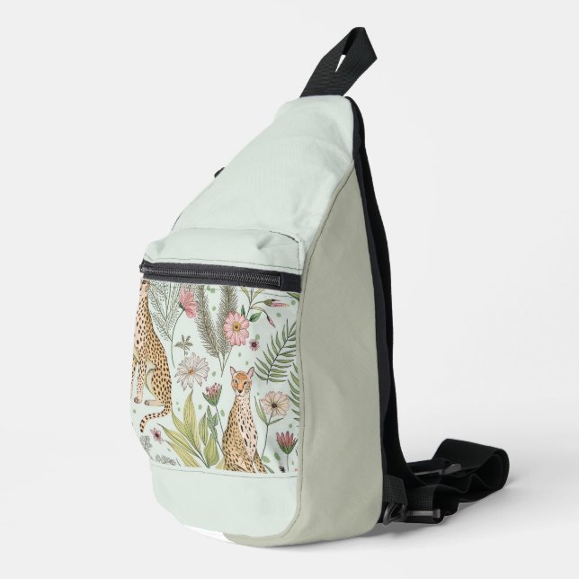 Anmut in der Wildnis Crossbody Bag (Rechte Ecke)