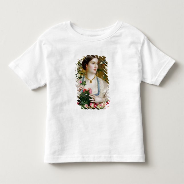 Anmut-Rose, 1866 (Öl auf Platte) Kleinkind T-shirt (Vorderseite)