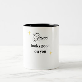 Anmut steht Ihnen gut | Weiblich Inspirierend  Zweifarbige Tasse