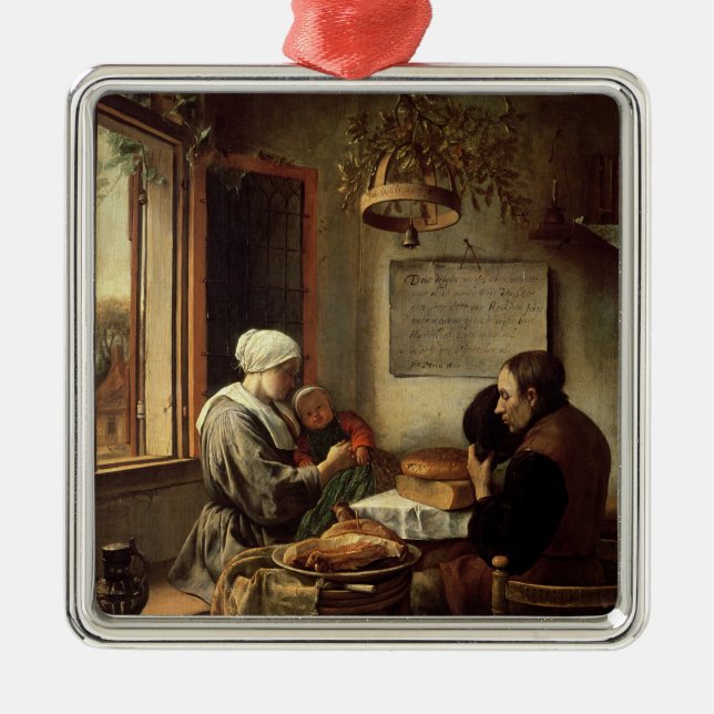 Anmut vor Fleisch, 1660 Ornament Aus Metall (Vorne)