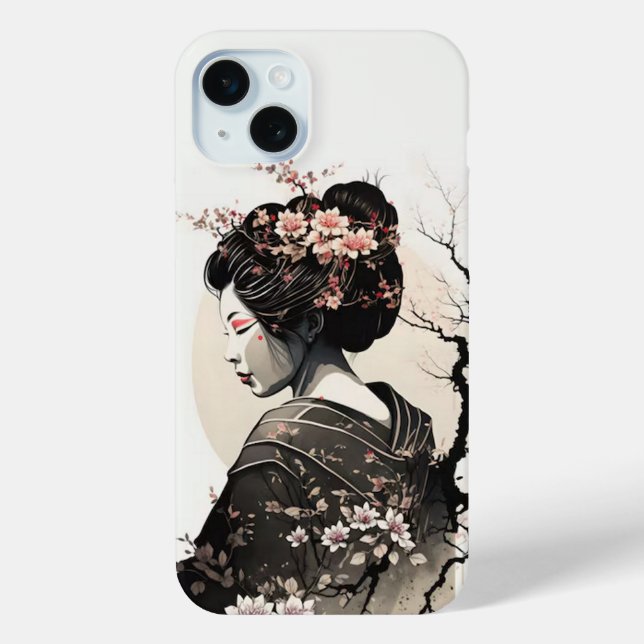 Anmutige japanische Geisha -  Case-Mate iPhone Hülle (Rückseite)