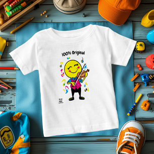 Anmutiges Geiger-Emoji – Lustig und Bunt Baby T-shirt