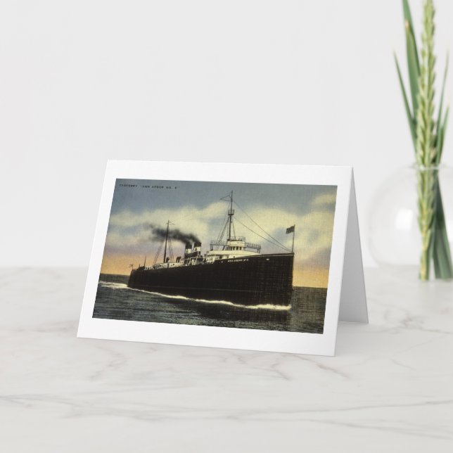 Ann Arbor-Autofähre-Nr. 6 - Arthur K. Atkinson Karte (Vorderseite)