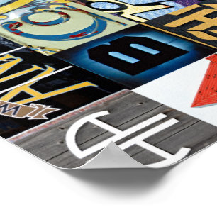 Ann Arbor-Buchstaben Poster