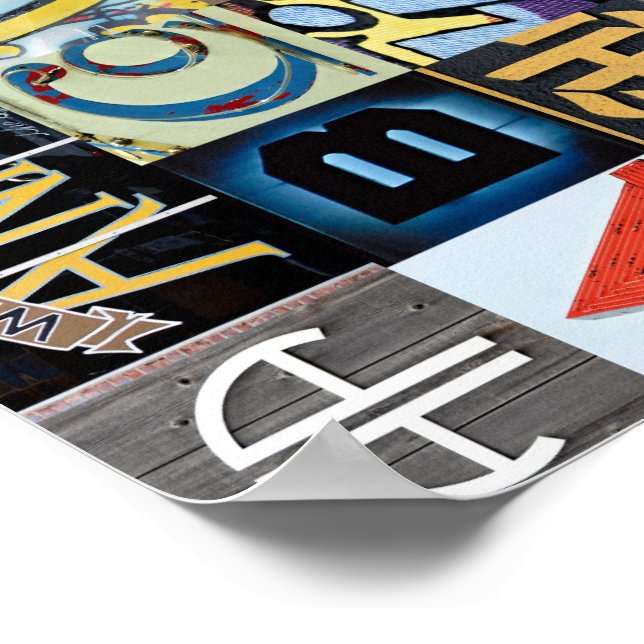 Ann Arbor Letters Poster (Ecke)