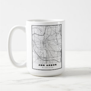 Ann Arbor Map Kaffeetasse