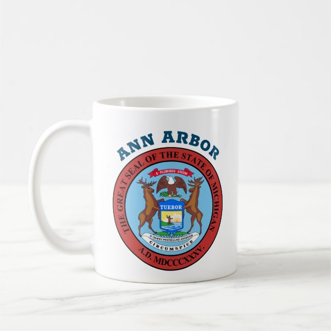 Ann Arbor, Michigan Coffee Tasse (Links)