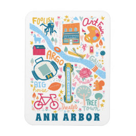 Ann Arbor Michigan Karte Favoritenthemen Magnet