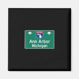 Ann Arbor Michigan Mi Interstate Highway Urlaub Magnet