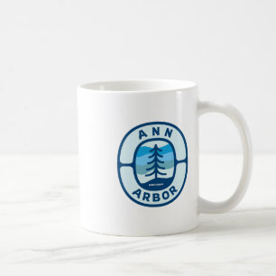 Ann Arbor Michigan Mi Retro-Winterwald-Souvenir Kaffeetasse