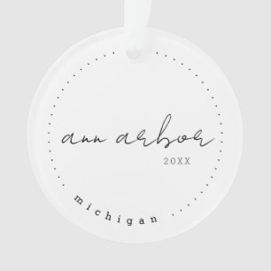 Ann Arbor, Michigan MI Travel Vereinigte Staaten Ornament