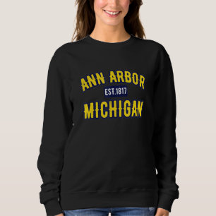 Ann Arbor Michigan Niedlich MI Bundesstaat Liebe F Sweatshirt