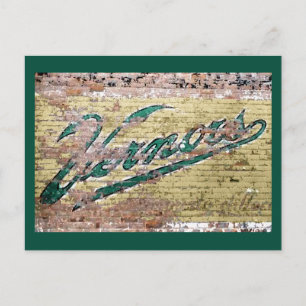 Ann Arbor Michigan Vernors Backsteinmauer Vintage Postkarte