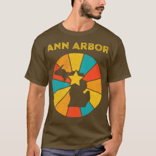 Ann Arbor Michigan Vintage abgenutzt Souvenir 1 T-Shirt