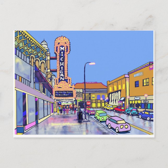 ANN-ARBOR-NACHT POSTKARTE (Vorderseite)