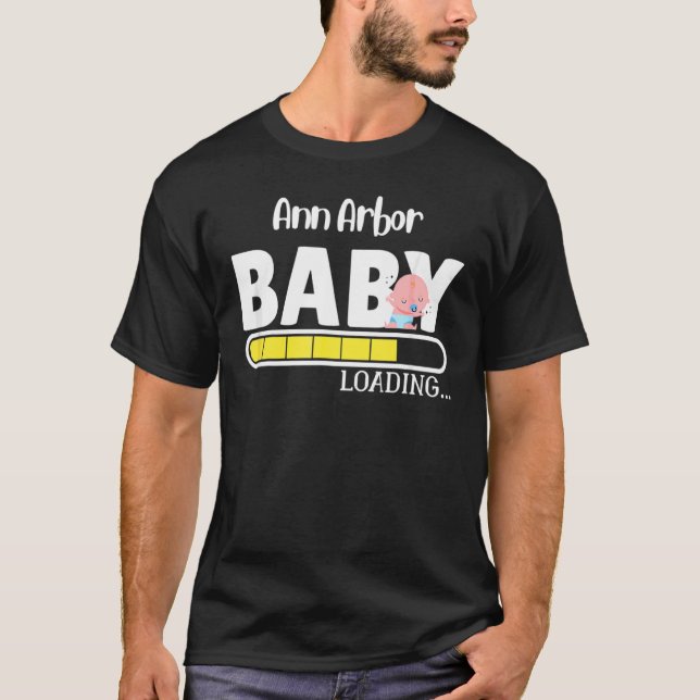 Ann Arbor Native Pride Staat Baby Parent Mama Vate T-Shirt (Vorderseite)