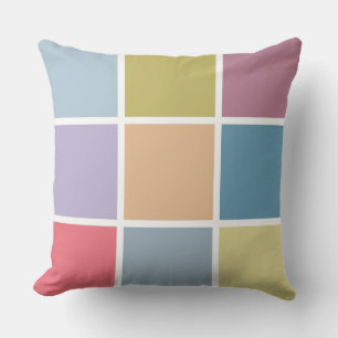 Ann Arbor Pastel Chalk Squares Kissen