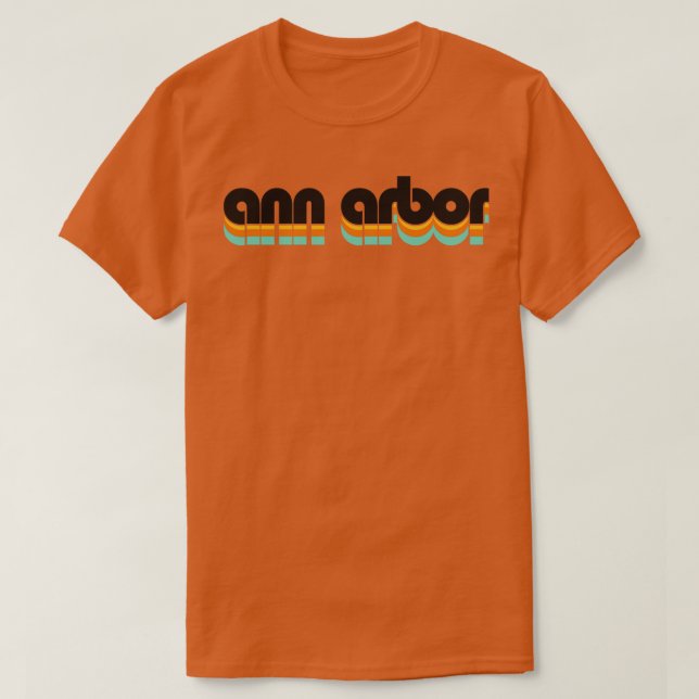 Ann Arbor Retro Throwback T-Shirt (Design vorne)