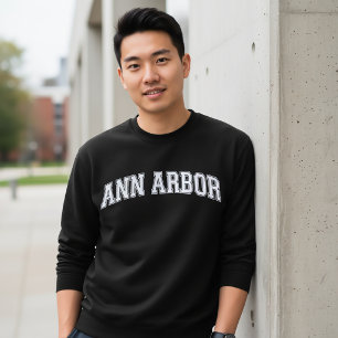 ANN ARBOR University-Style Sweater Amerika College Sweatshirt