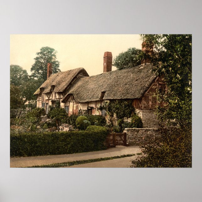 Ann Hathaway's Hütte, Stratford-on-Avon, England Poster (Vorne)