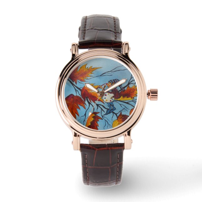 Ann Hayes malen Pixie-Zeichnen Armbanduhr (Vorderseite)
