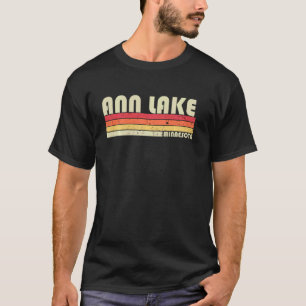Ann Lake Minnesota Lustige Angeln Camping Sommer T-Shirt