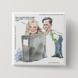 Ann Romney in einem Binder Funny Gaben T-Shirts & Button