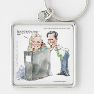 Ann Romney in einem Binder Funny Gaben T-Shirts & Schlüsselanhänger
