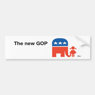 Ann Telnaes neuer GOP-Logo-Autoaufkleber Autoaufkleber