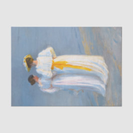 Anna Ancher und Marie Krøyer am Strand, Krøyer Seidenpapier