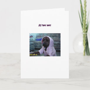 Anna Belle in ihrem neuen rosa Jump Anzug Karte