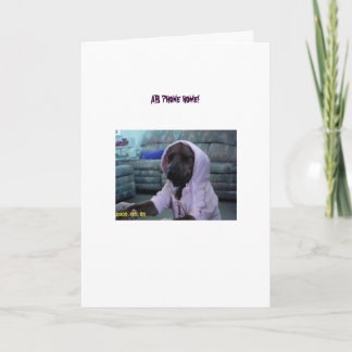 Anna Belle in ihrem neuen rosa Jump Anzug Karte