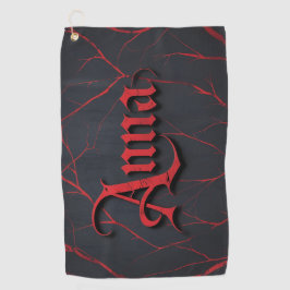 Anna In Gothic Golfhandtuch