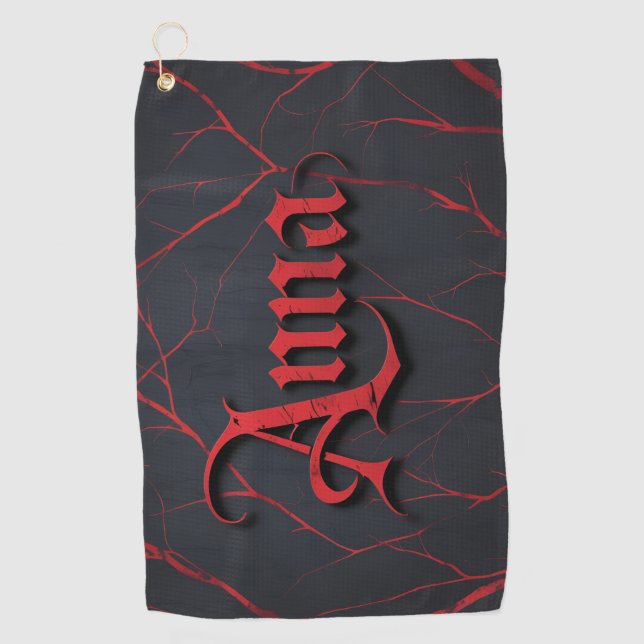 Anna In Gothic Golfhandtuch (Vorderseite)