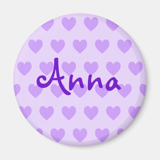 Anna in Lila Magnet (Vorne)