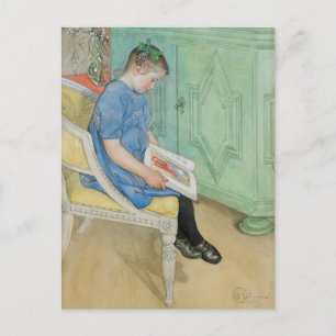 Anna Johanna Reading a Book Postkarte