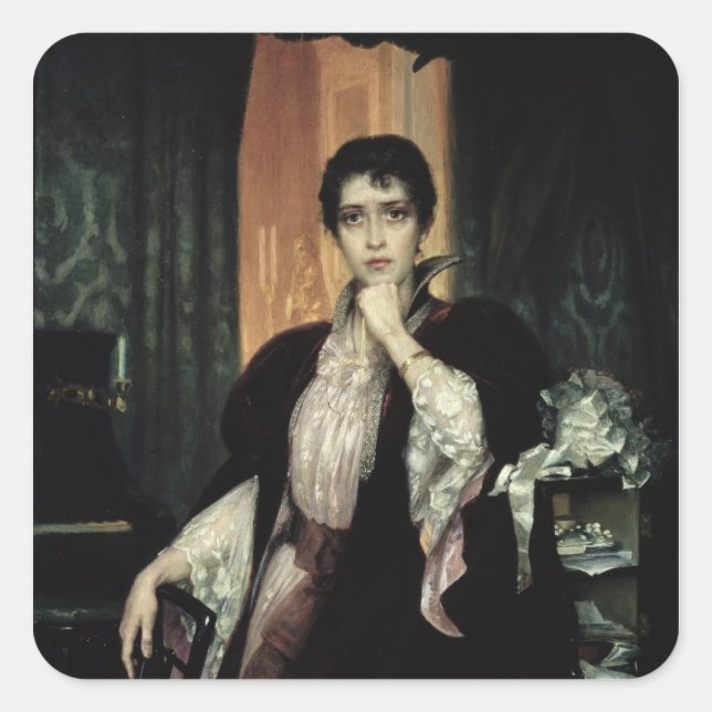 Anna Karenina, 1904 Quadratischer Aufkleber (Vorderseite)