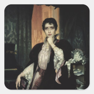Anna Karenina, 1904 Quadratischer Aufkleber