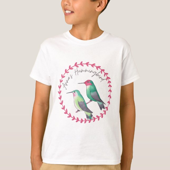 Anna-Kolibris-Art-Logo T-Shirt (Vorderseite)