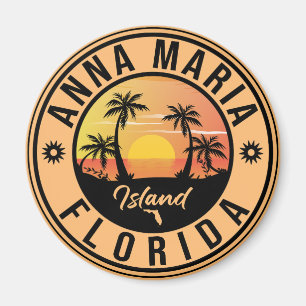 Anna Maria Insel Florida Beach Retro Souvenir Magnet