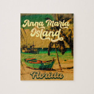 Anna Maria Insel Florida Beach Retro Souvenir Puzzle