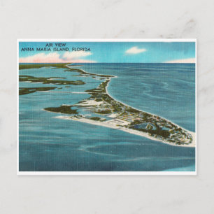 Anna Maria Island alte Luftansicht Postkarte