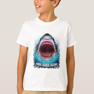 Anna Maria Island Florida Urlaub Great White Sha T-Shirt
