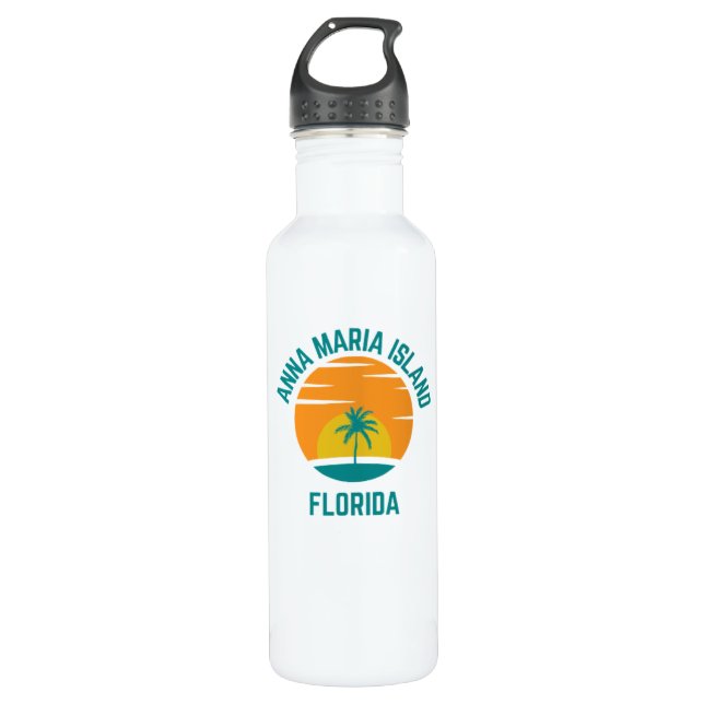 Anna Maria Island Florida Water Bottle Edelstahlflasche (Vorderseite)