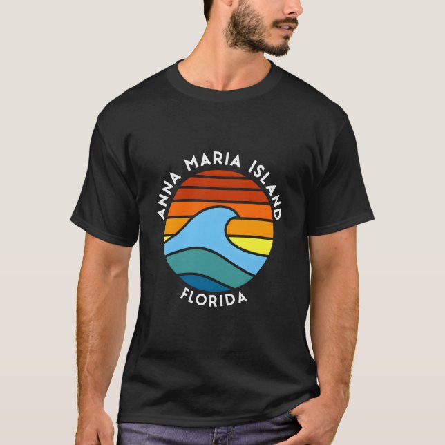 Anna Maria Island Florida Wave T-Shirt (Vorderseite)