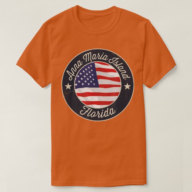 Anna Maria Island - Patriotic Florida Souvenir T-S T-Shirt (Design vorne)