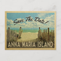 Anna Maria Island Save the Date Vintag Beach