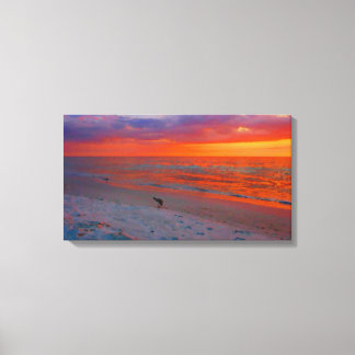 Anna Maria Island Sunset Watercolor Leinwanddruck