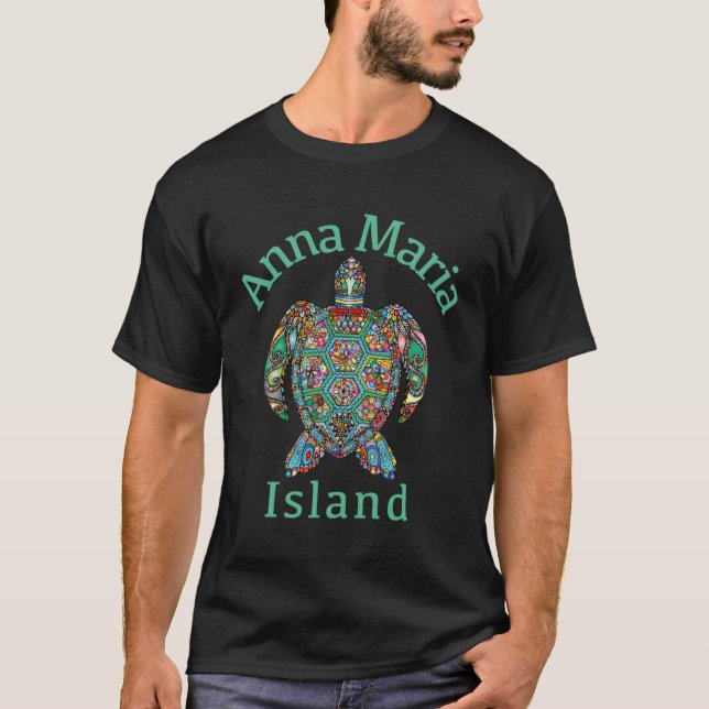 Anna Maria Island Tribal Turtle T-Shirt (Vorderseite)